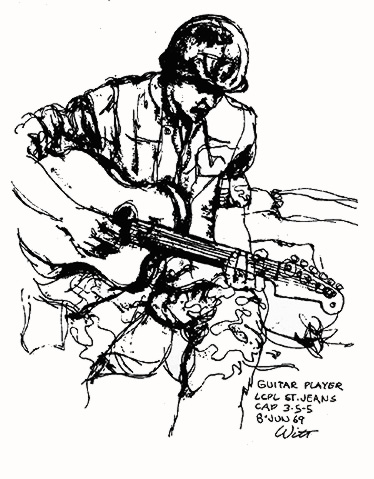 Guitar Player LCPL St. Jeans, 1969